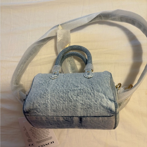 Coach Loved Denim Mini Rowan Satchel! BNWT - Picture 6 of 10